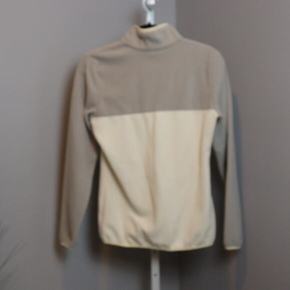 Columbia Women’s XS Half Snap Fleece Pullover – Cream & Taupe - Picture 2 of 7
